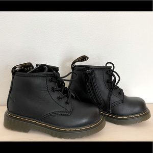 Baby/Toddler Dr. Martens. US toddler 6. Black Leather Style 14601 w/ 4 eyelets.